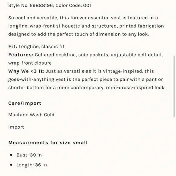 Free People Longline Denim Vest Womens XS Gray Aztec Belted Boho Southwestern - Picture 4 of 16